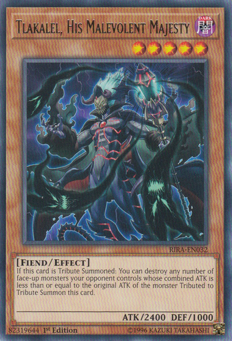 Tlakalel, His Malevolent Majesty [RIRA-EN032] Rare | Jomio and Rueliete's Cards and Comics