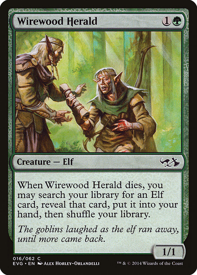 Wirewood Herald (Elves vs. Goblins) [Duel Decks Anthology] | Jomio and Rueliete's Cards and Comics