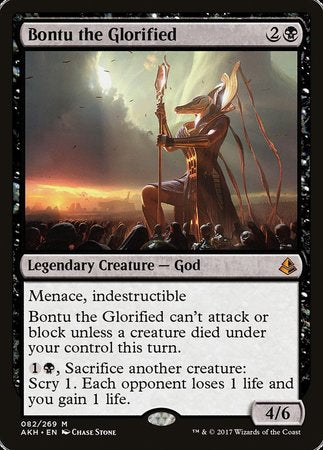 Bontu the Glorified [Amonkhet] | Jomio and Rueliete's Cards and Comics