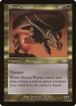 Shivan Wurm [Planeshift] | Jomio and Rueliete's Cards and Comics