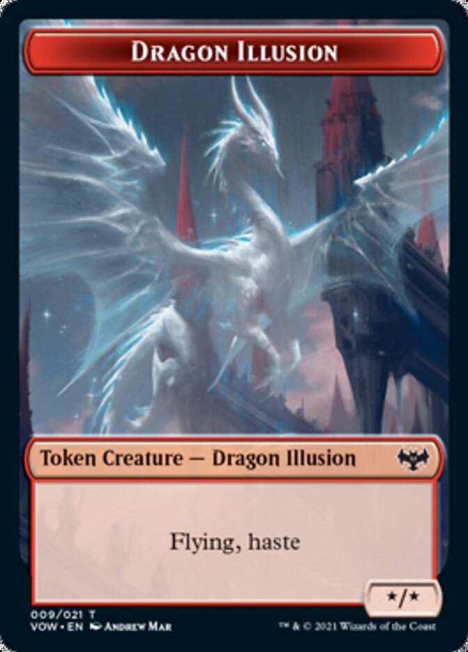 Dragon Illusion Token [Innistrad: Crimson Vow Tokens] | Jomio and Rueliete's Cards and Comics