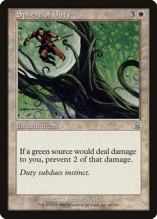 Sphere of Duty [Odyssey] | Jomio and Rueliete's Cards and Comics