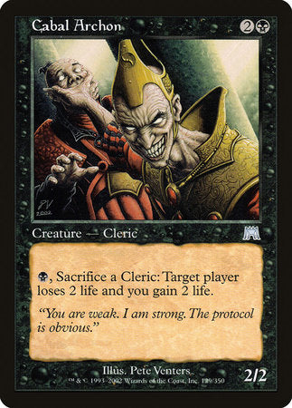 Cabal Archon [Onslaught] | Jomio and Rueliete's Cards and Comics
