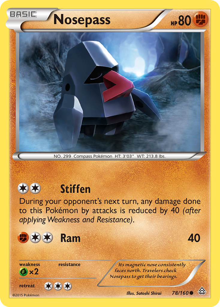 Nosepass (78/160) [XY: Primal Clash] | Jomio and Rueliete's Cards and Comics