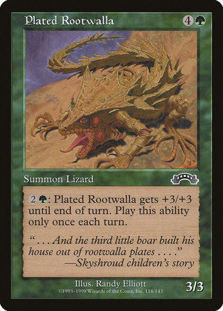 Plated Rootwalla [Exodus] | Jomio and Rueliete's Cards and Comics