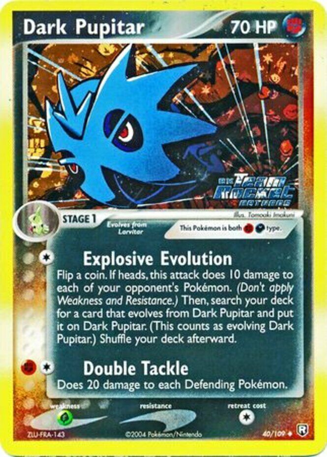 Dark Pupitar (40/109) (Stamped) [EX: Team Rocket Returns] | Jomio and Rueliete's Cards and Comics