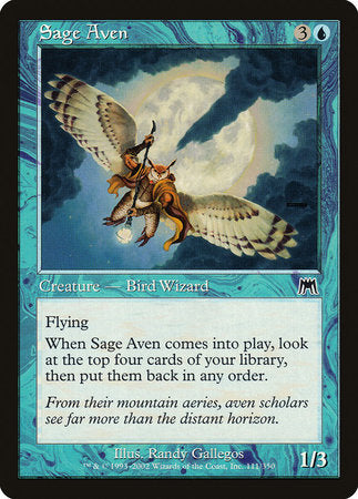 Sage Aven [Onslaught] | Jomio and Rueliete's Cards and Comics