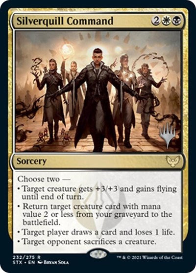 Silverquill Command (Promo Pack) [Strixhaven: School of Mages Promos] | Jomio and Rueliete's Cards and Comics
