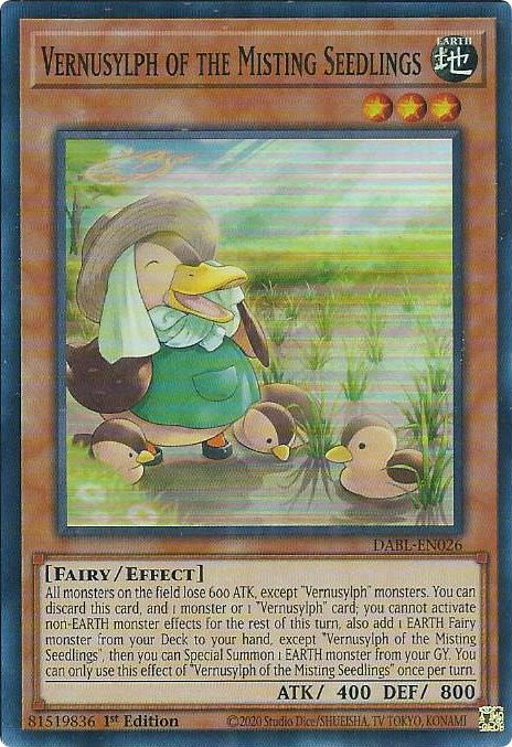 Vernusylph of the Misting Seedlings [DABL-EN026] Super Rare | Jomio and Rueliete's Cards and Comics