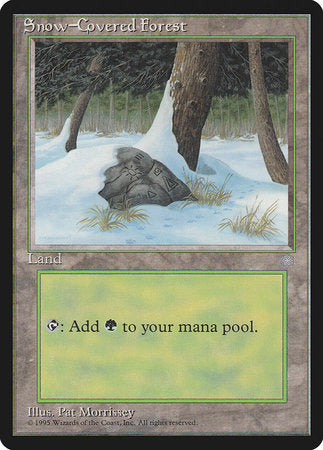 Snow-Covered Forest [Ice Age] | Jomio and Rueliete's Cards and Comics