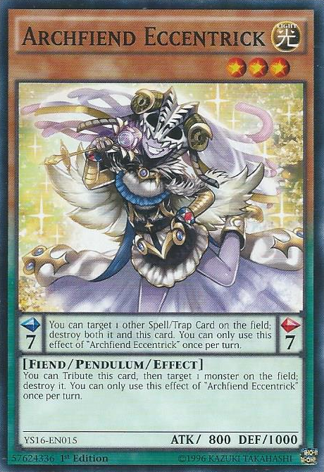 Archfiend Eccentrick [YS16-EN015] Common | Jomio and Rueliete's Cards and Comics