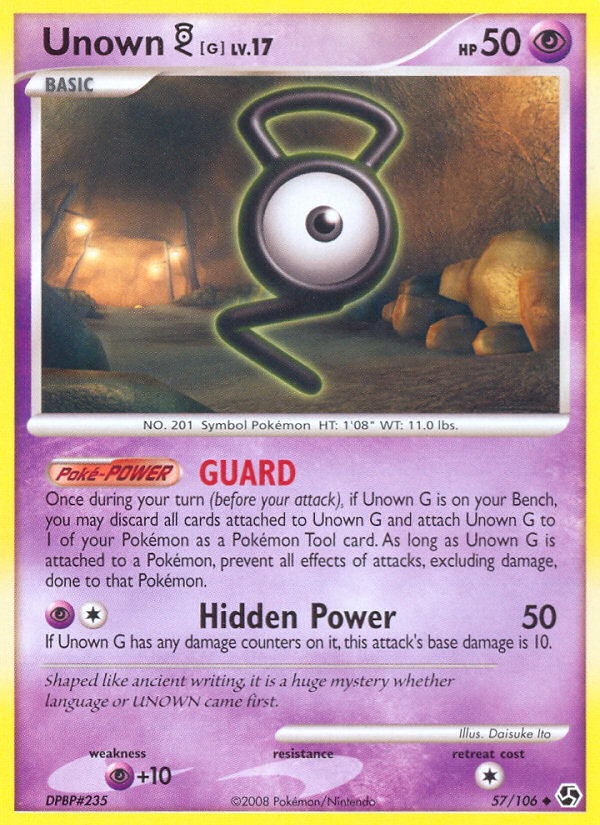 Unown G (57/106) [Diamond & Pearl: Great Encounters] | Jomio and Rueliete's Cards and Comics