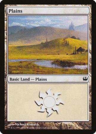 Plains (41) [Duel Decks: Knights vs. Dragons] | Jomio and Rueliete's Cards and Comics