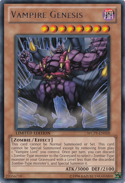 Vampire Genesis [WCPP-EN010] Rare | Jomio and Rueliete's Cards and Comics