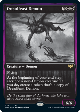 Dreadfeast Demon [Innistrad: Double Feature] | Jomio and Rueliete's Cards and Comics