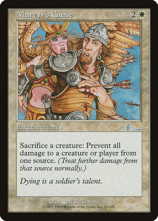 Martyr's Cause [Urza's Legacy] | Jomio and Rueliete's Cards and Comics