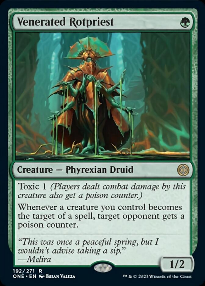 Venerated Rotpriest [Phyrexia: All Will Be One] | Jomio and Rueliete's Cards and Comics