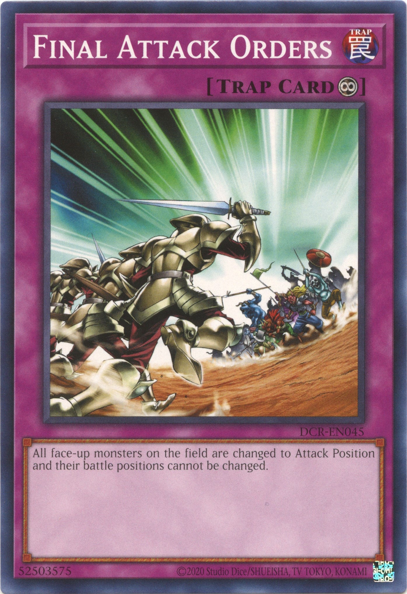 Final Attack Orders (25th Anniversary) [DCR-EN045] Common | Jomio and Rueliete's Cards and Comics