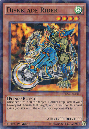 Diskblade Rider (Shatterfoil) [BP03-EN043] Rare | Jomio and Rueliete's Cards and Comics
