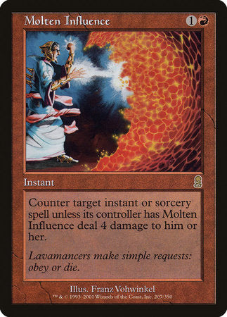 Molten Influence [Odyssey] | Jomio and Rueliete's Cards and Comics