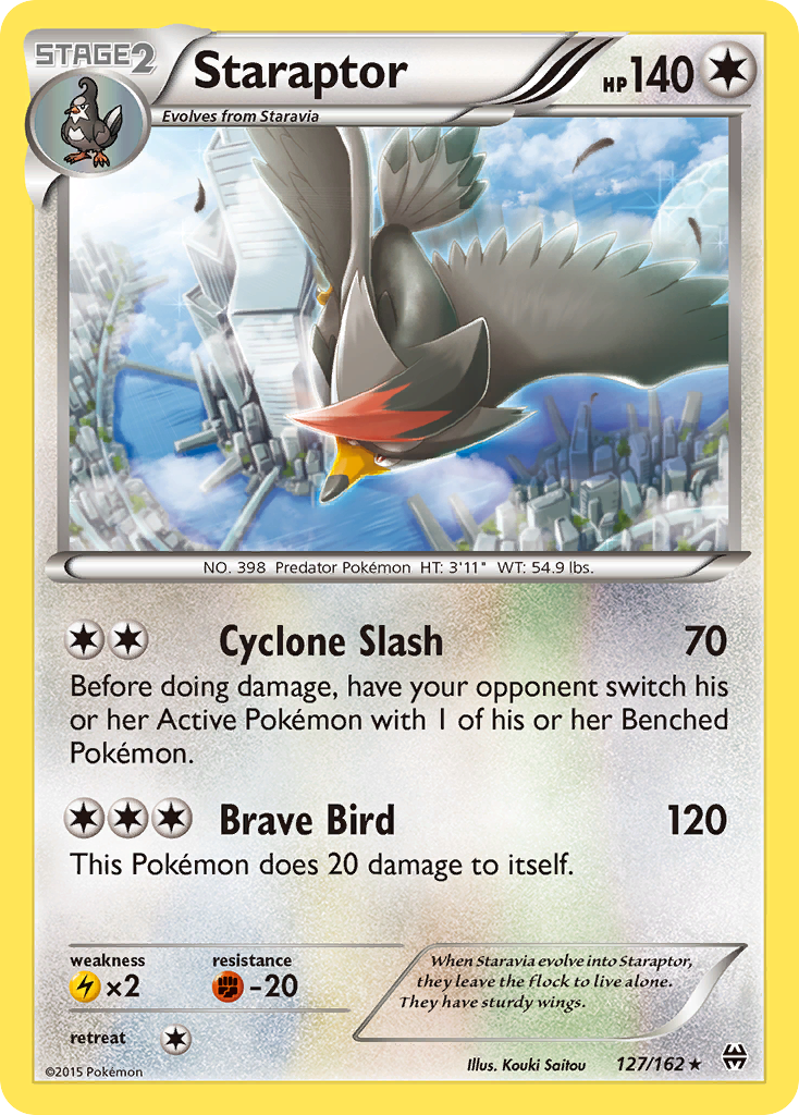 Staraptor (127/162) [XY: BREAKthrough] | Jomio and Rueliete's Cards and Comics