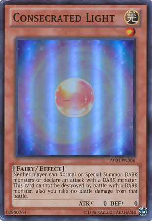 Consecrated Light [AP04-EN006] Super Rare | Jomio and Rueliete's Cards and Comics