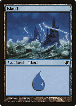 Island (32) [Duel Decks: Jace vs. Chandra] | Jomio and Rueliete's Cards and Comics