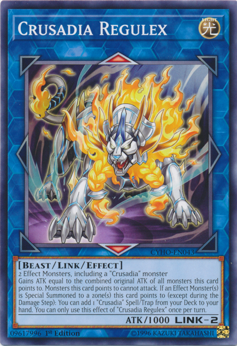 Crusadia Regulex [CYHO-EN043] Common | Jomio and Rueliete's Cards and Comics