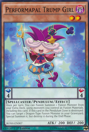 Performapal Trump Girl [BOSH-EN007] Common | Jomio and Rueliete's Cards and Comics