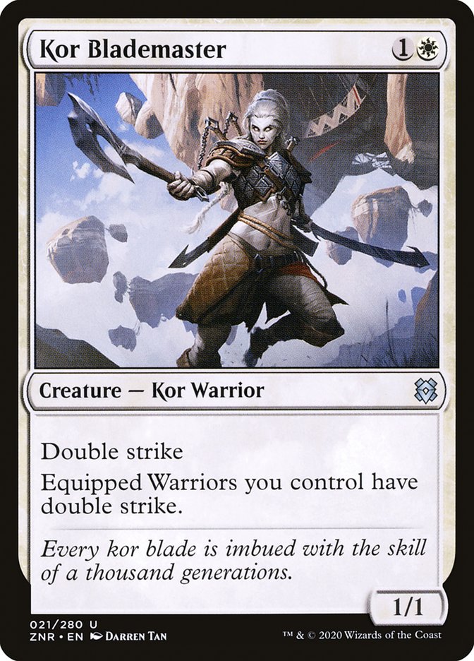 Kor Blademaster [Zendikar Rising] | Jomio and Rueliete's Cards and Comics