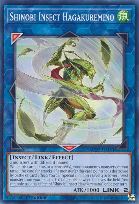 Shinobi Insect Hagakuremino [MP22-EN183] Common | Jomio and Rueliete's Cards and Comics