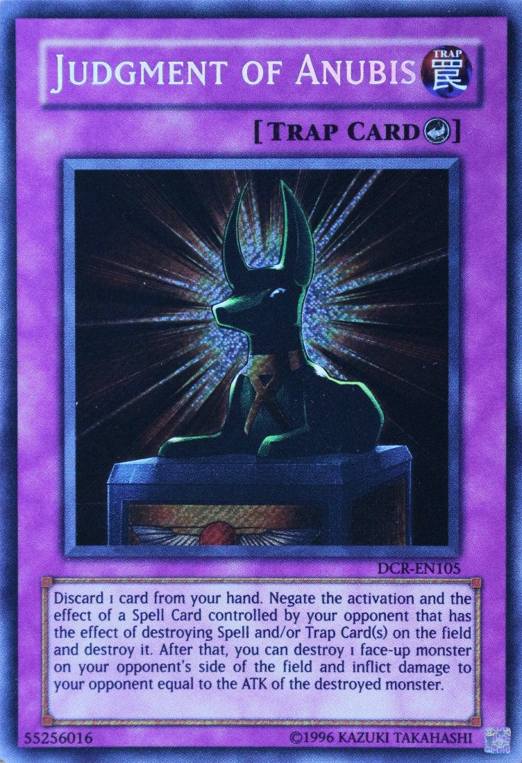 Judgment of Anubis [DCR-EN105] Secret Rare | Jomio and Rueliete's Cards and Comics