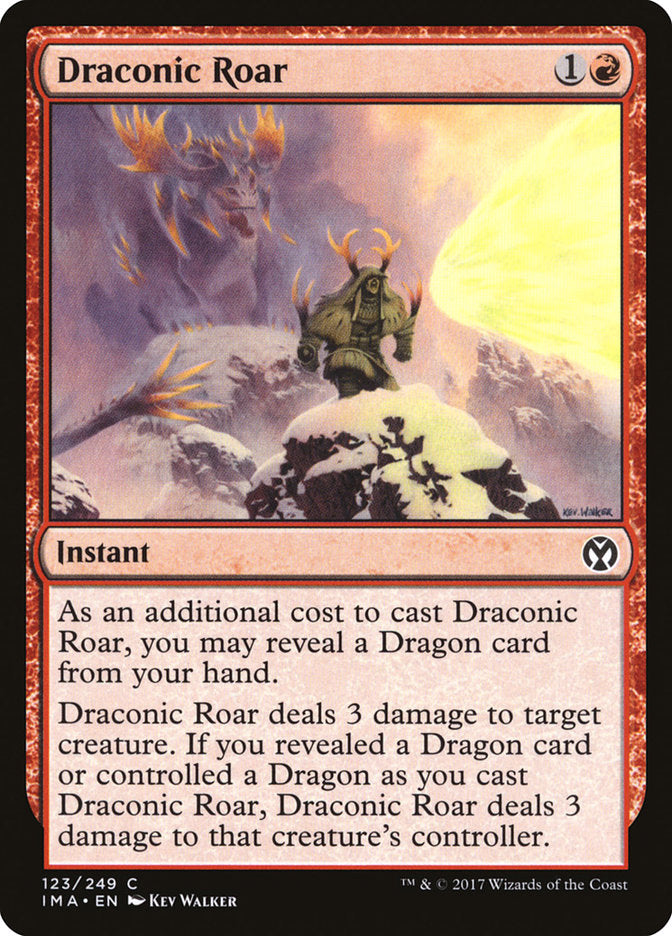 Draconic Roar [Iconic Masters] | Jomio and Rueliete's Cards and Comics