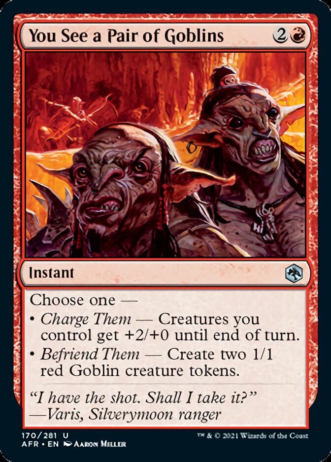 You See a Pair of Goblins [Dungeons & Dragons: Adventures in the Forgotten Realms] | Jomio and Rueliete's Cards and Comics
