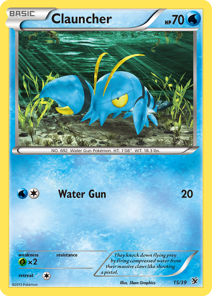 Clauncher (15/39) [XY: Kalos Starter Set] | Jomio and Rueliete's Cards and Comics