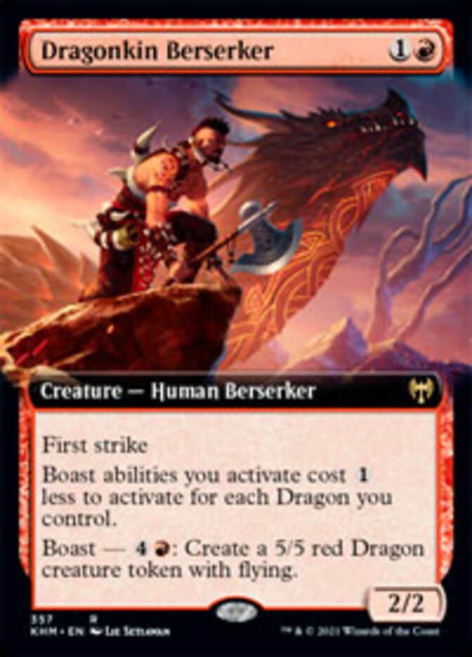 Dragonkin Berserker (Extended Art) [Kaldheim] | Jomio and Rueliete's Cards and Comics