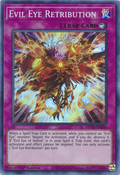 Evil Eye Retribution [MP20-EN244] Super Rare | Jomio and Rueliete's Cards and Comics