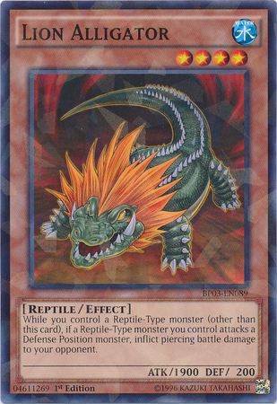 Lion Alligator (Shatterfoil) [BP03-EN089] Rare | Jomio and Rueliete's Cards and Comics