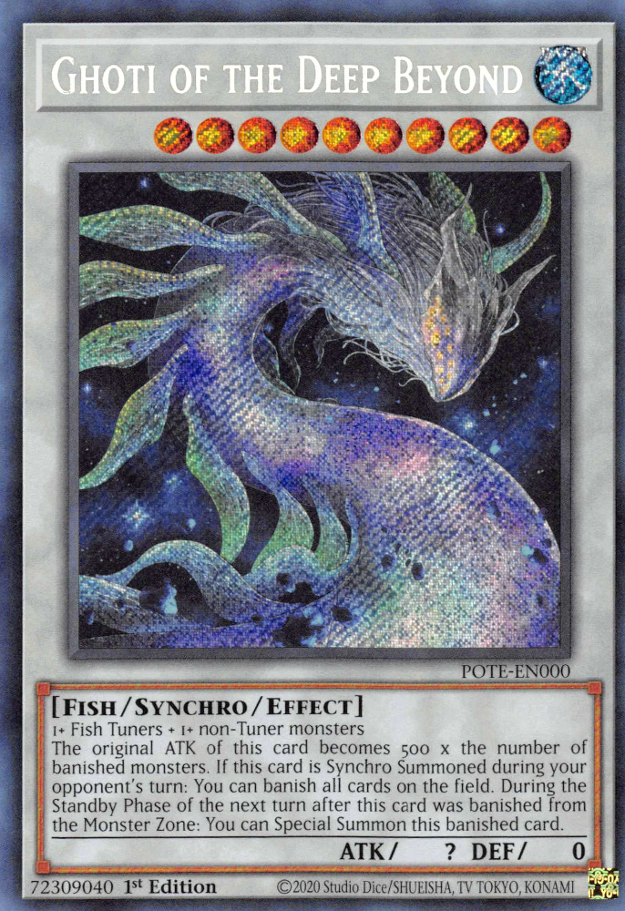 Ghoti of the Deep Beyond [POTE-EN000] Secret Rare | Jomio and Rueliete's Cards and Comics