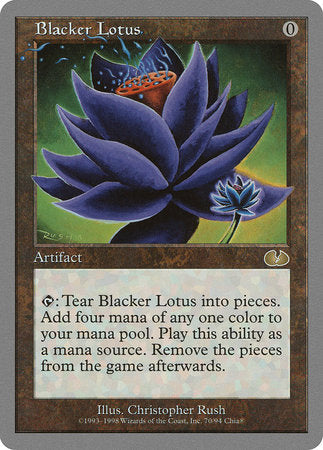 Blacker Lotus [Unglued] | Jomio and Rueliete's Cards and Comics