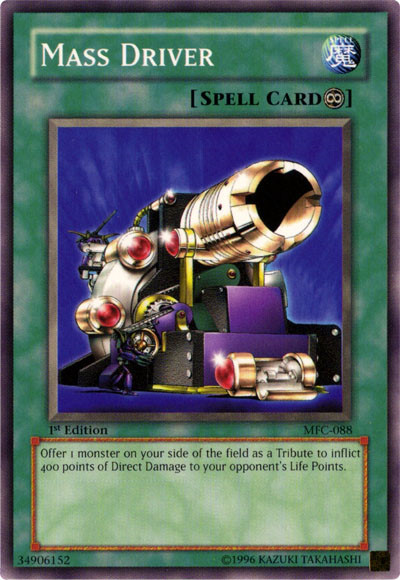 Mass Driver [MFC-088] Common | Jomio and Rueliete's Cards and Comics