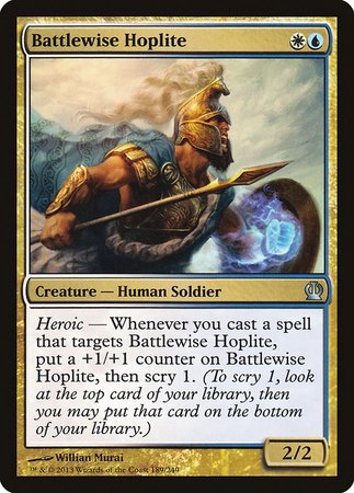 Battlewise Hoplite [Theros] | Jomio and Rueliete's Cards and Comics