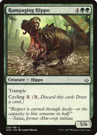 Rampaging Hippo [Hour of Devastation] | Jomio and Rueliete's Cards and Comics