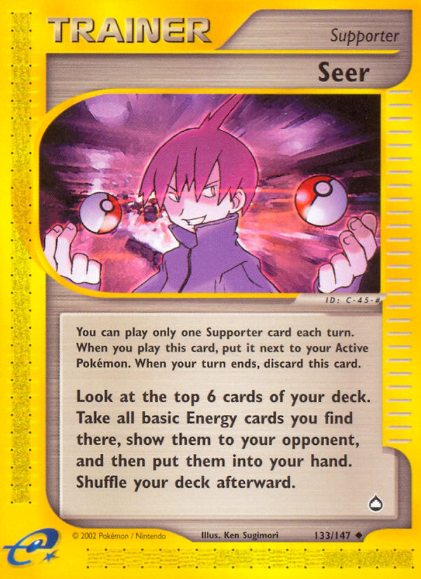 Seer (133/147) [Aquapolis] | Jomio and Rueliete's Cards and Comics