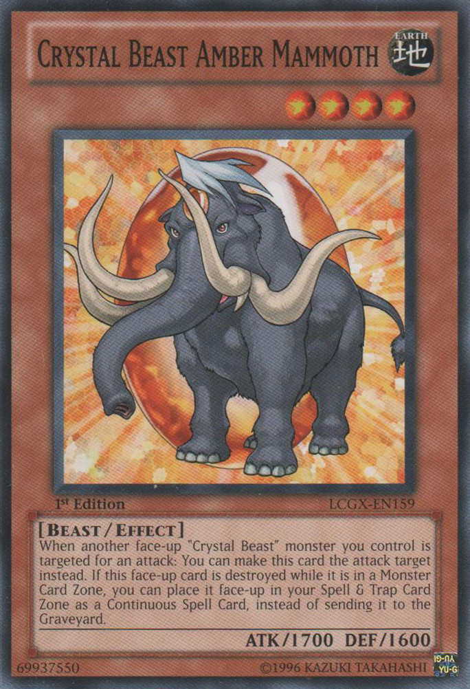 Crystal Beast Amber Mammoth [LCGX-EN159] Common | Jomio and Rueliete's Cards and Comics