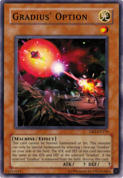 Gradius' Option [DB2-EN170] Common | Jomio and Rueliete's Cards and Comics