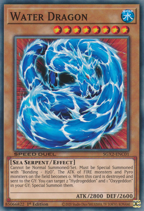 Water Dragon [SGX2-ENC01] Common | Jomio and Rueliete's Cards and Comics