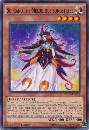 Soprano the Melodious Songstress [MP16-EN009] Common | Jomio and Rueliete's Cards and Comics