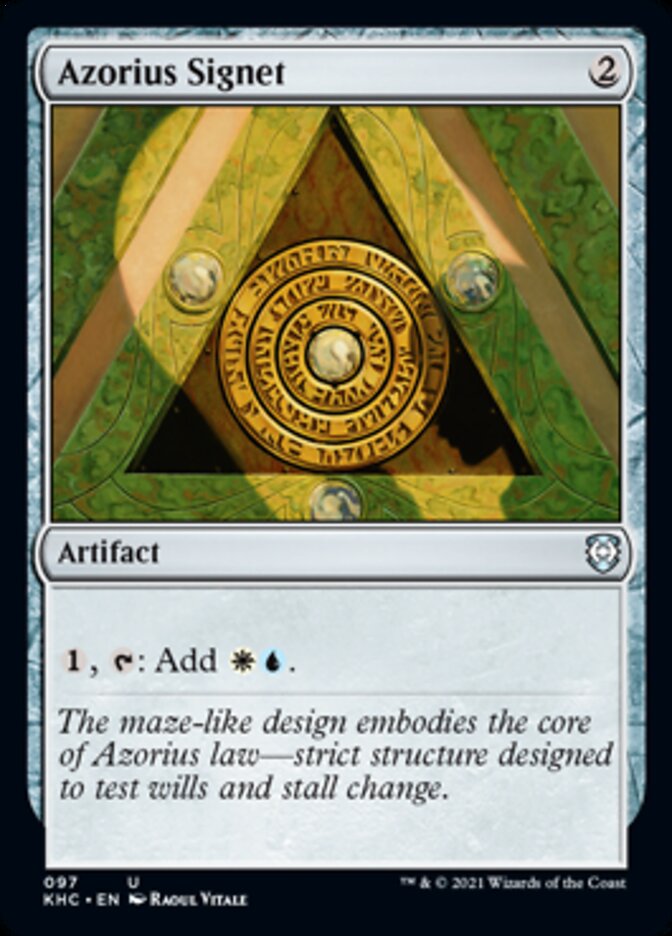 Azorius Signet [Kaldheim Commander] | Jomio and Rueliete's Cards and Comics