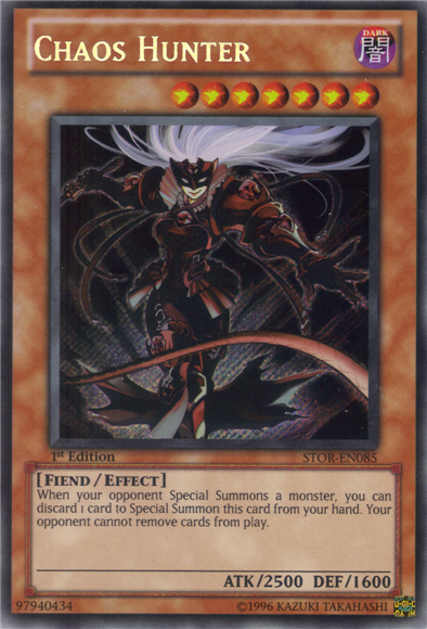 Chaos Hunter [STOR-EN085] Secret Rare | Jomio and Rueliete's Cards and Comics